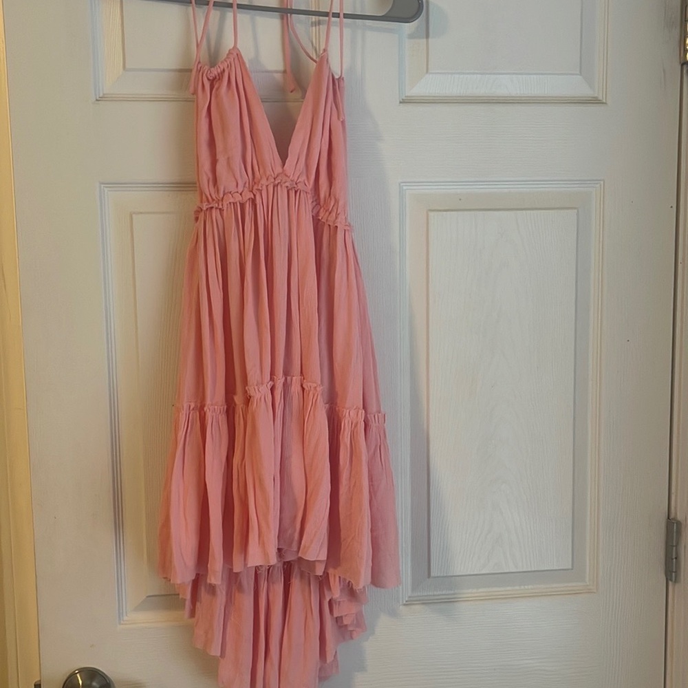 New with tags haltered, opened back beach dress